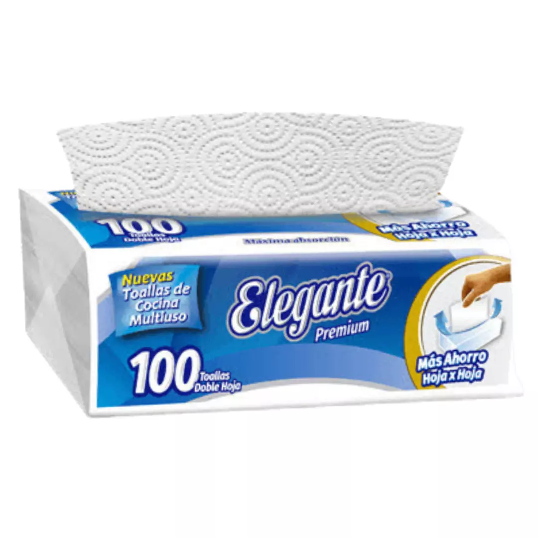 CAJA TOALLA COCINA MULTIUSO 1×100 X 36U – ELEGANTE