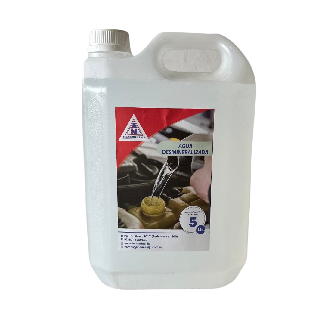 AGUA DESMINERALIZADA